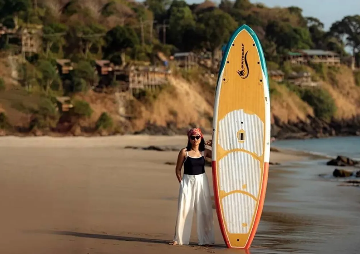 Surfer girl at Pimalai Resort & Spa